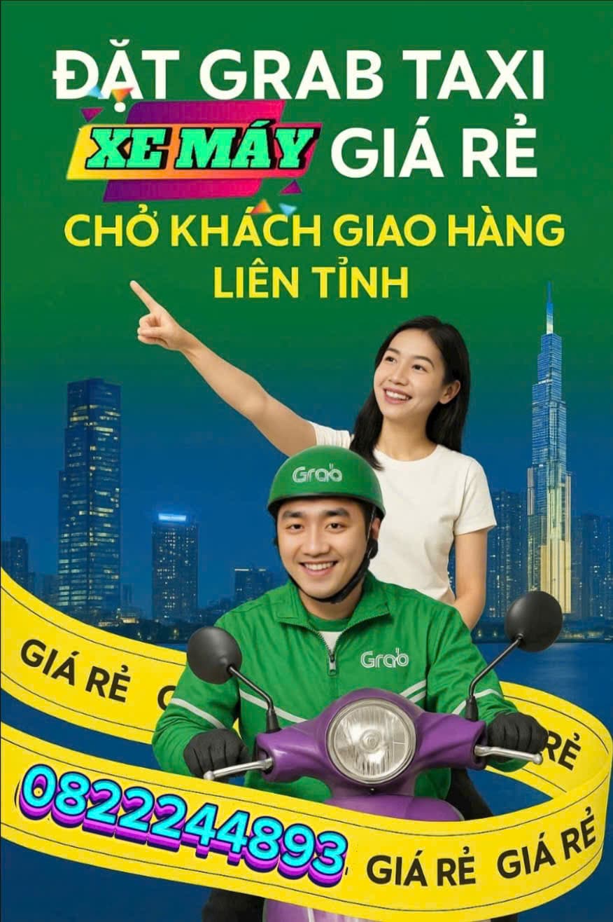 Dịch Vụ GRAB XE ÔM TRẢNG BOM ĐỒNG NAI ☎️ 0559023567