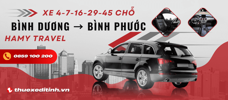Dịch Vụ Cho Thuê Xe Du Lịch Bình Dương Đi Bình Phước